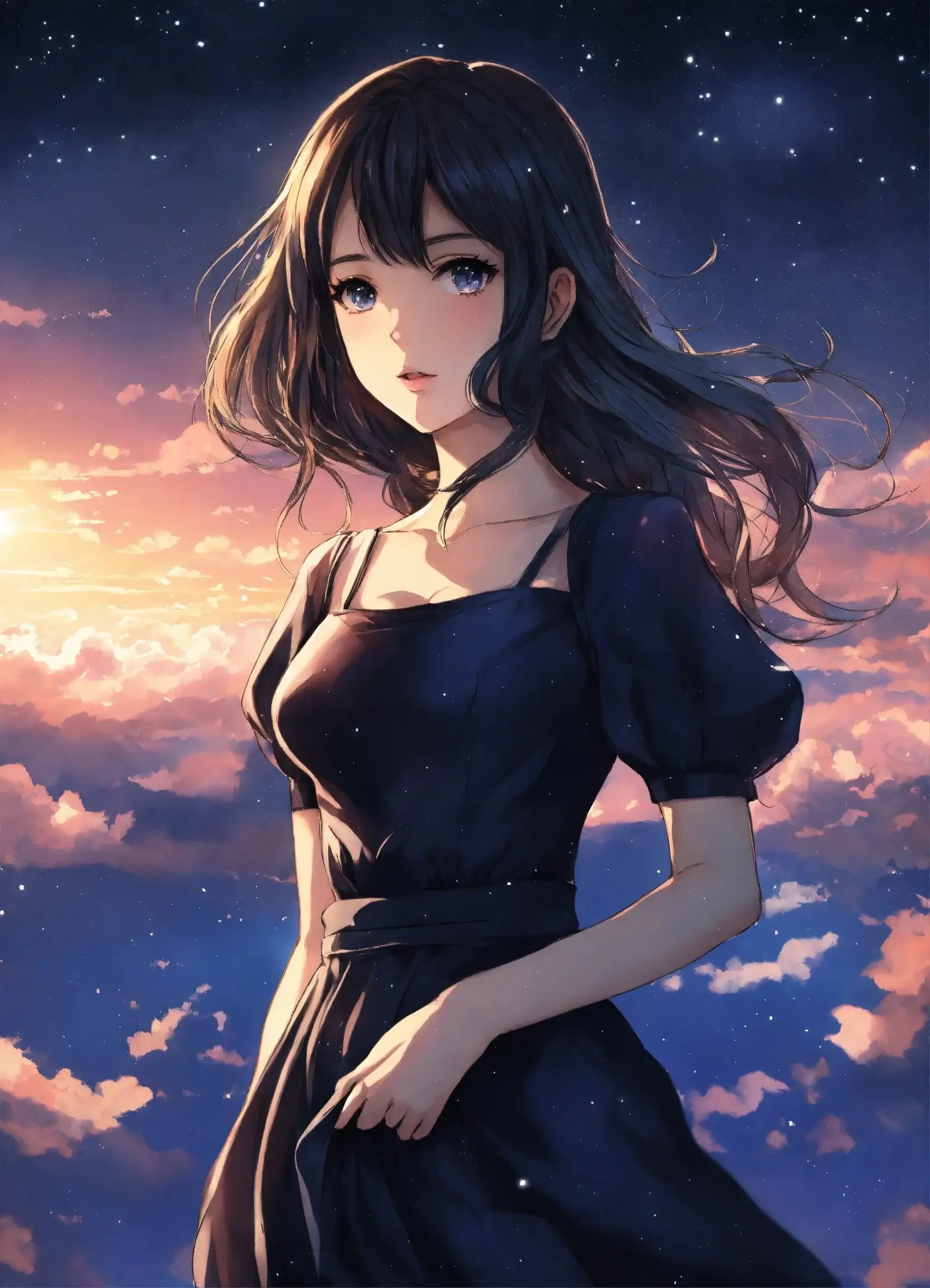 Black Dress image of girl